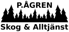 Logo P.gren Skog och Alltjnst designad av Andys Service